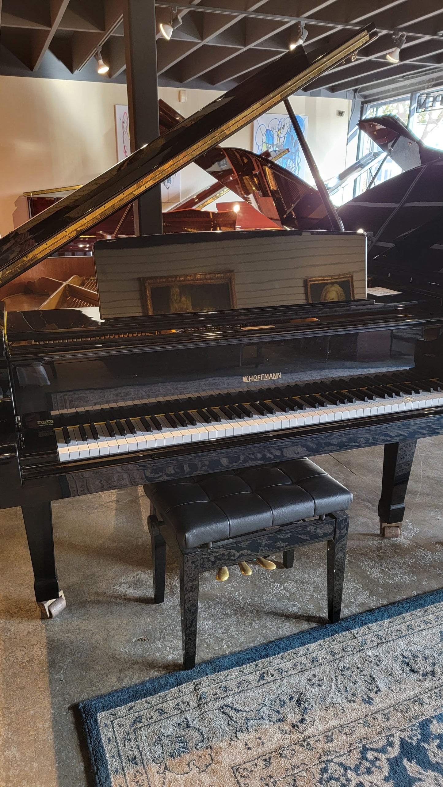 W. HOFFMAN by Bechstein | 1998 | 173 | 5'7" | HIGH POLISH EBONY | $11,990