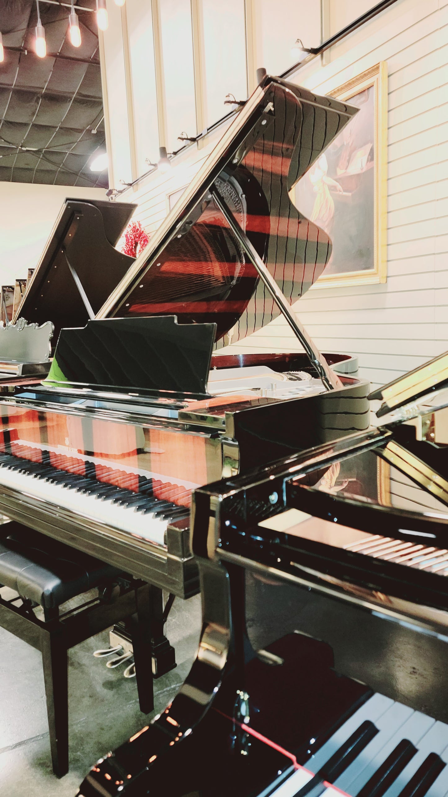 STEINWAY AND SONS | 1926 | M | 5'7" | HIGH POLISH EBONY WITH MACASSAR HIDDEN BEAUTY | $41,900