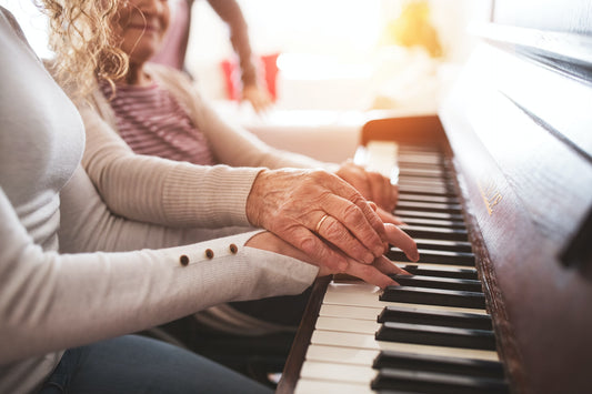 playing the piano together