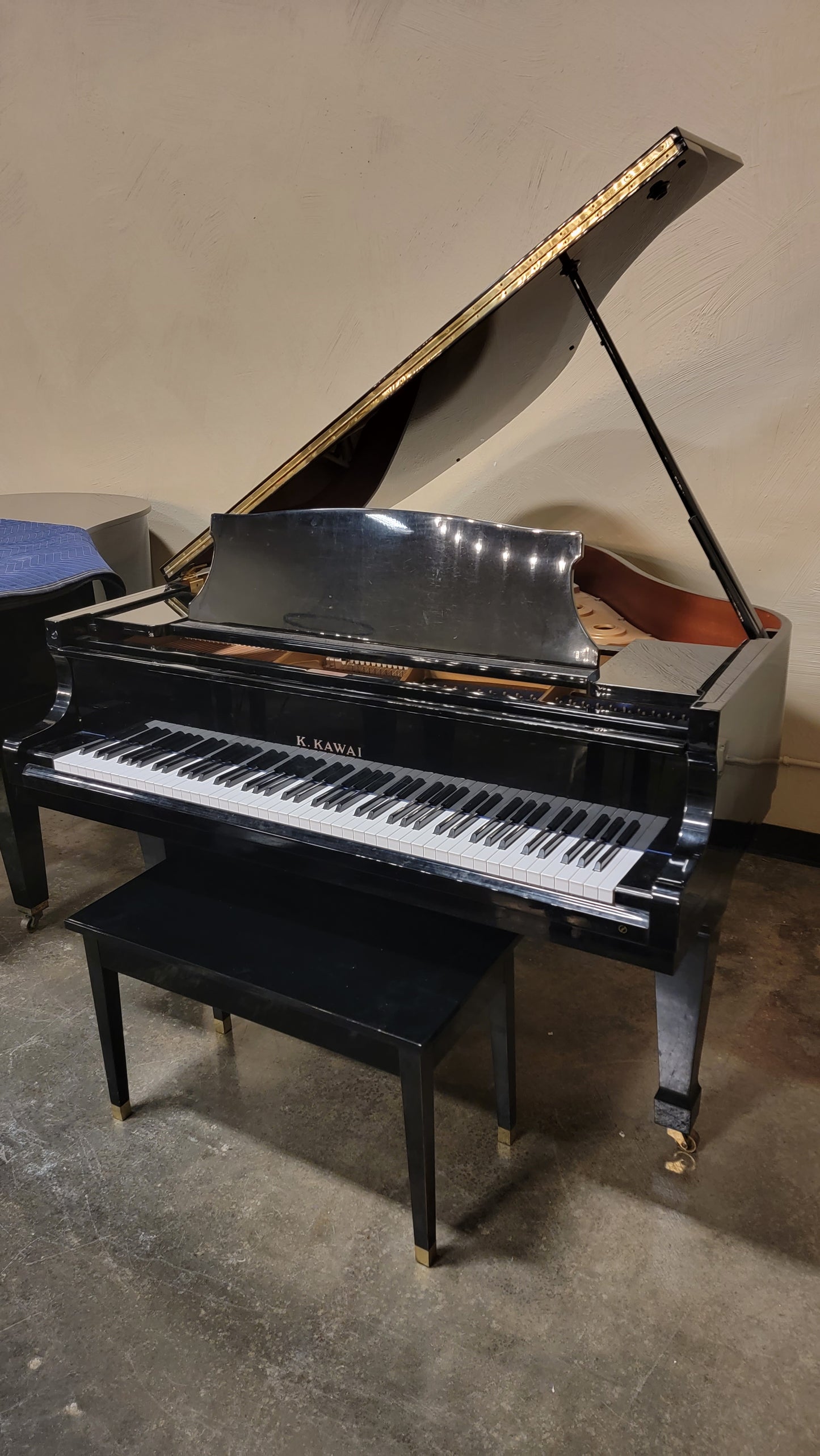 KAWAI | 1987 | KG-1D | 5'1" BABY GRAND | HIGH POLISH EBONY | $6,490