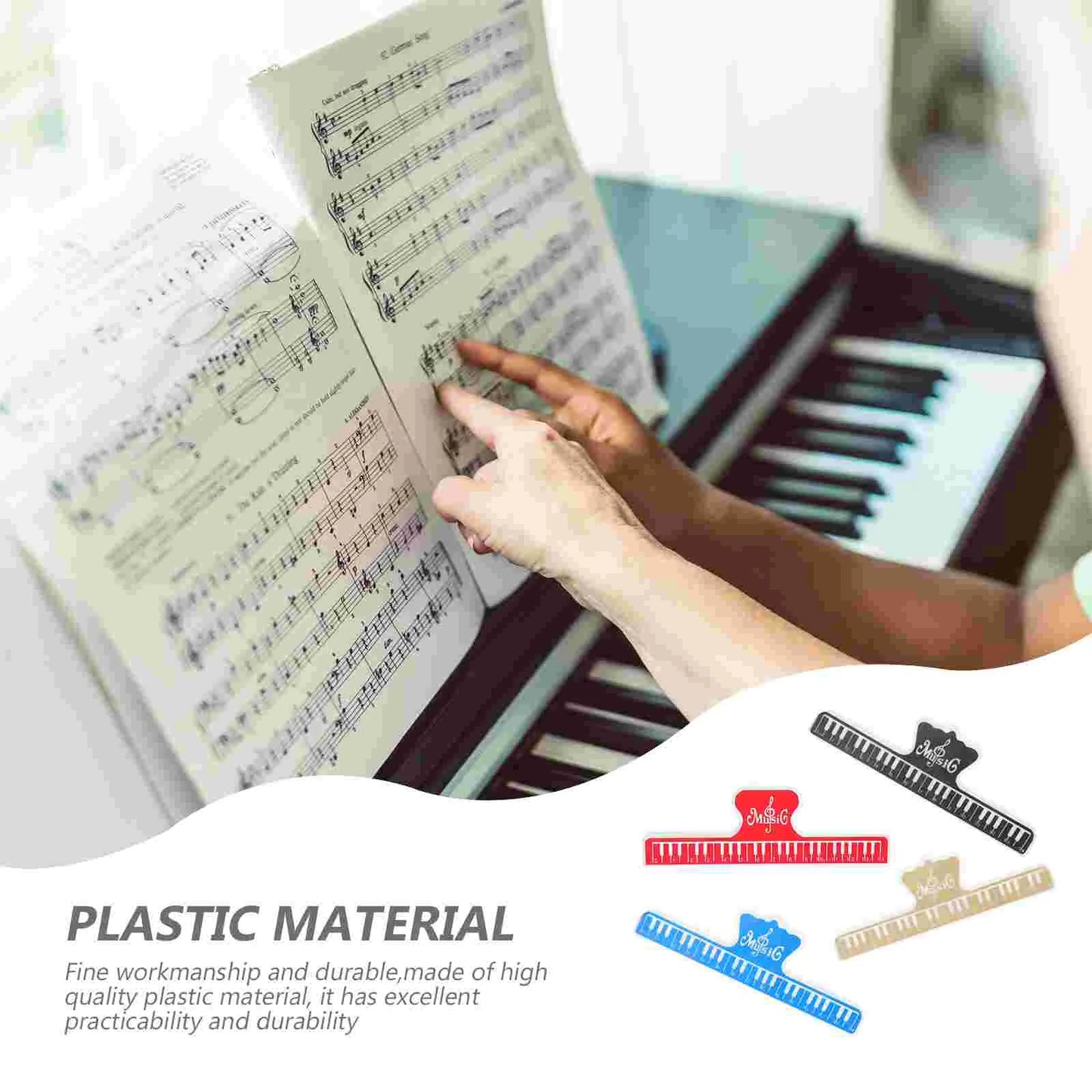 4 Pcs Sheet Music Clip