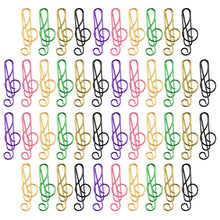 Load image into Gallery viewer, 75 Pcs Music Note Paper Clip Metal Paperclips