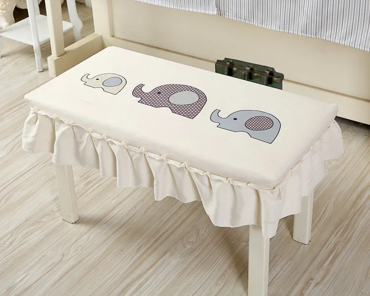 Cartoon Animation Piano and Bench Cover