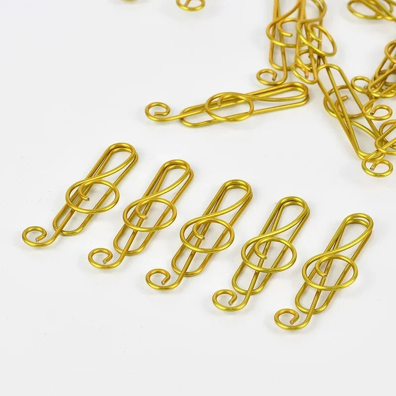 20/40Pcs Creative Music Note Paper Clip