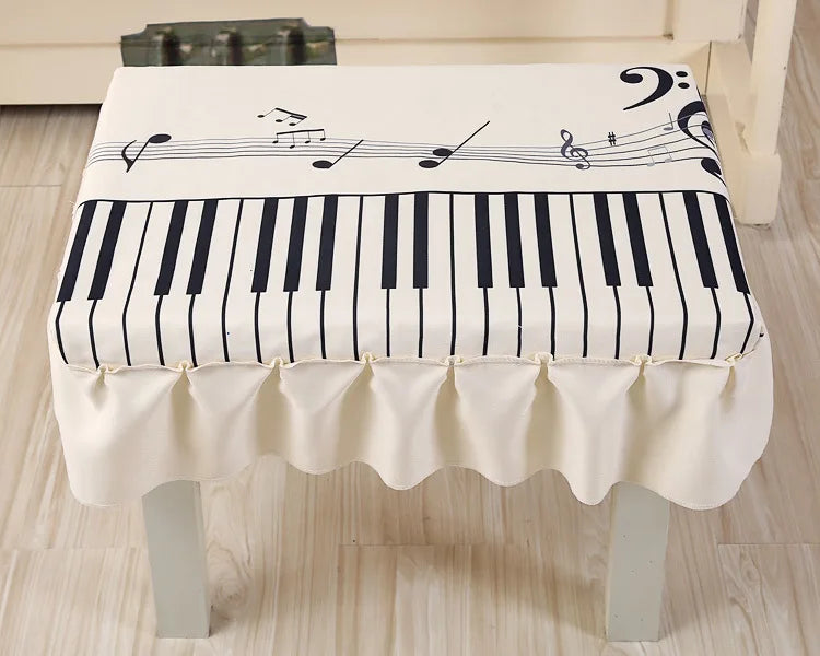 Cartoon Animation Piano and Bench Cover