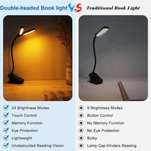 Load image into Gallery viewer, LED Clip On,USB Rechargeable Book Light