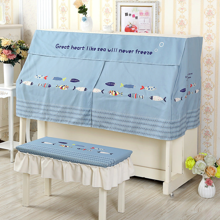 Cartoon Animation Piano and Bench Cover