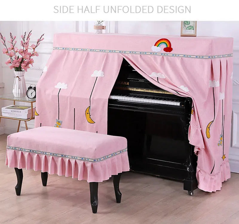 Luxury Upright Piano and Stool Cover