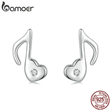 Simple Music Note Earrings