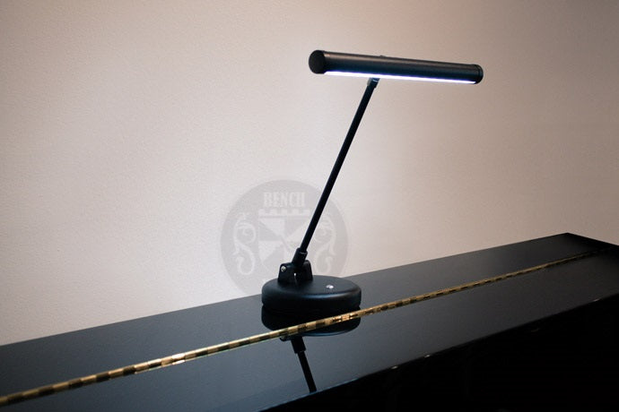 Gemini LED Lamp For Upright Piano In Black